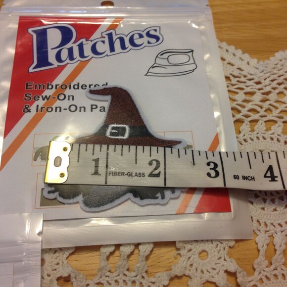 Crafts bundle, embroidered witch and skeleton sew-on & iron-on patches - Picture 5 of 6